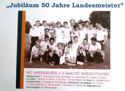 Waidhofner Fußballlegenden Treffen zum 50 Jahre Jubiläum